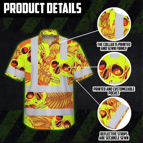hi-vis-hawaiian-shirt-reflective-tapes-orange-neon-yellow-skull-f0031.webp