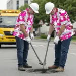 hi-vis-hawaiian-shirt-reflective-tapes-pink-neon-flowers-custom-name-04880.webp