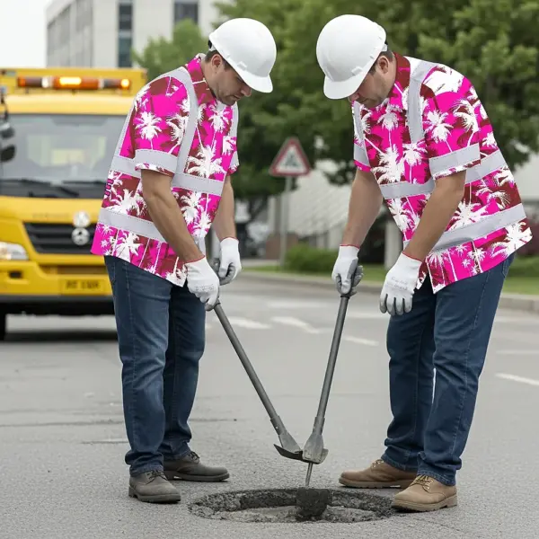hi-vis-hawaiian-shirt-reflective-tapes-pink-neon-flowers-custom-name-04880.webp