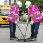 hi-vis-hawaiian-shirt-reflective-tapes-pink-neon-flowers-custom-name-45c63.webp