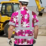 hi-vis-hawaiian-shirt-reflective-tapes-pink-neon-flowers-custom-name-4a136.webp