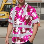 hi-vis-hawaiian-shirt-reflective-tapes-pink-neon-flowers-custom-name-4fbd1.webp