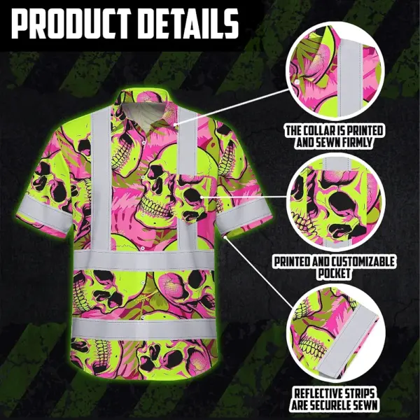 hi-vis-hawaiian-shirt-reflective-tapes-pink-neon-lime-skull-custom-0cc9b.webp