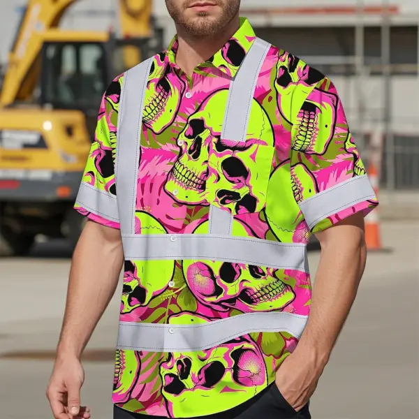 hi-vis-hawaiian-shirt-reflective-tapes-pink-neon-lime-skull-custom-8fa42.webp