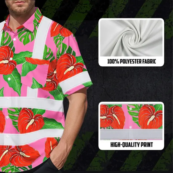 hi-vis-hawaiian-shirt-reflective-tapes-pink-neon-red-anthurium-547d8.webp