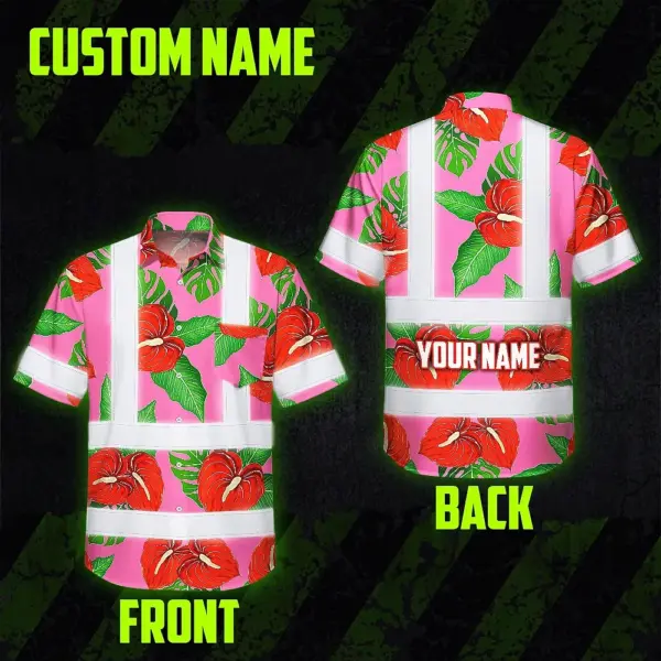 hi-vis-hawaiian-shirt-reflective-tapes-pink-neon-red-anthurium-98424.webp