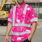 hi-vis-hawaiian-shirt-reflective-tapes-pink-neon-white-flamingo-ed534.webp