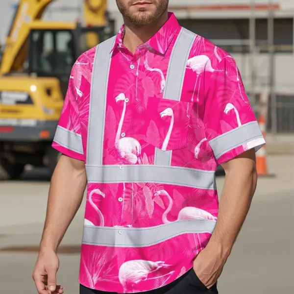 hi-vis-hawaiian-shirt-reflective-tapes-pink-neon-white-flamingo-ed534.webp