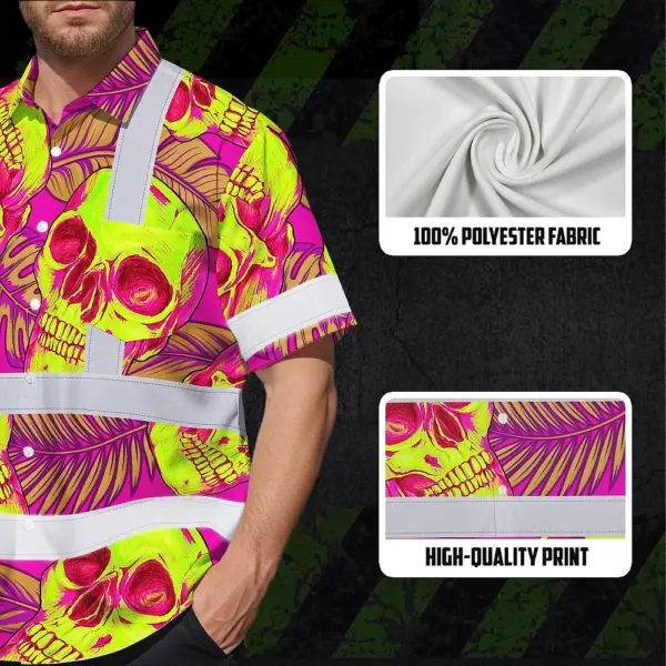 hi-vis-hawaiian-shirt-reflective-tapes-pink-neon-yellow-skull-custom-36df9.webp