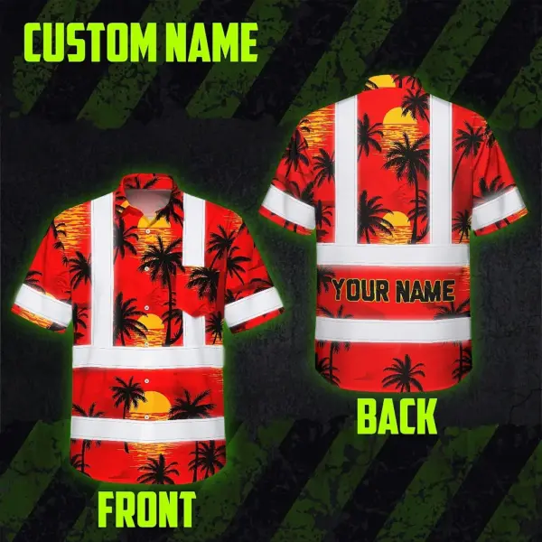 hi-vis-hawaiian-shirt-reflective-tapes-red-neon-flowers-custom-name-2-df386.webp