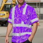 hi-vis-hawaiian-shirt-reflective-tapes-violet-neon-flowers-custom-018a7.webp