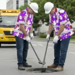 hi-vis-hawaiian-shirt-reflective-tapes-violet-neon-flowers-custom-13801.webp