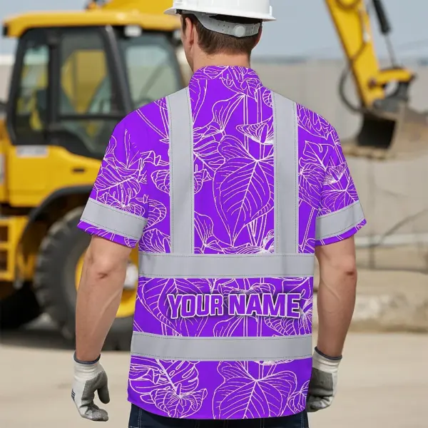 hi-vis-hawaiian-shirt-reflective-tapes-violet-neon-flowers-custom-5ef74.webp