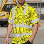 hi-vis-hawaiian-shirt-reflective-tapes-yellow-neon-flowers-custom-a0991.webp