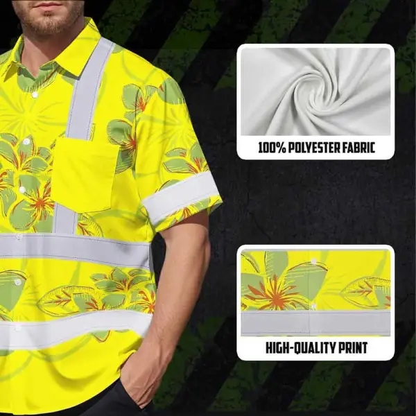 hi-vis-hawaiian-shirt-reflective-tapes-yellow-neon-grey-plumeria-c78e9.webp