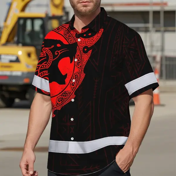 hi-vis-hawaiian-shirt-reflective-viking-wolf-red-neon-custom-name-c8288.webp