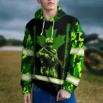 hi-vis-hoodie-reflective-green-neon-veteran-canada-flag-custom-name-da011.webp