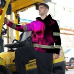 hi-vis-hoodie-reflective-tapes-black-and-pink-neon-skull-custom-name-4610a.webp