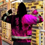 hi-vis-hoodie-reflective-tapes-black-and-pink-neon-skull-custom-name-96bf2.webp