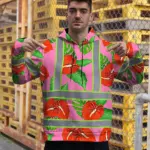 hi-vis-hoodie-reflective-tapes-pink-neon-red-anthurium-custom-name-42769.webp