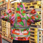 hi-vis-hoodie-reflective-tapes-pink-neon-red-anthurium-custom-name-6074e.webp
