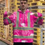 hi-vis-hoodie-reflective-tapes-pink-neon-white-flamingo-custom-name-a5258.webp