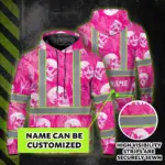 hi-vis-hoodie-shirt-reflective-tapes-pink-neon-white-skull-custom-c049e.webp