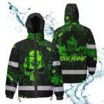 hi-vis-jacket-waterproof-green-neon-skull-paint-flakes-canada-flag-0e6de.webp