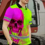 hi-vis-polo-shirt-reflective-tapes-pink-and-lime-neon-skull-custom-91cc8.webp