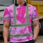 hi-vis-polo-shirt-reflective-tapes-pink-neon-hibiscus-custom-name-13dc8.webp