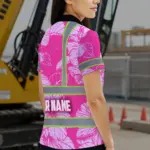 hi-vis-polo-shirt-reflective-tapes-pink-neon-hibiscus-custom-name-42ed4.webp