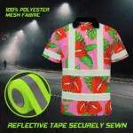 hi-vis-polo-shirt-reflective-tapes-pink-neon-red-anthurium-custom-62c48.webp