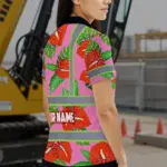 hi-vis-polo-shirt-reflective-tapes-pink-neon-red-anthurium-custom-8649d.webp