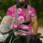 hi-vis-polo-shirt-reflective-tapes-pink-neon-white-skull-custom-name-b1065.webp