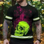 hi-vis-shirt-reflective-tapes-pink-forest-green-skull-custom-name-884f2.webp