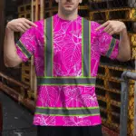 hi-vis-shirt-reflective-tapes-pink-neon-flowers-custom-name-safety-5adc9.webp