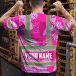 hi-vis-t-shirt-reflective-tapes-pink-neon-hibiscus-custom-name-2c467.webp