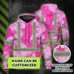 hi-vis-zip-hoodie-reflective-tapes-pink-neon-hibiscus-custom-name-a1301.webp