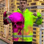 hi-vis-zip-hoodie-shirt-reflective-tapes-pink-and-lime-neon-skull-7c47c.webp