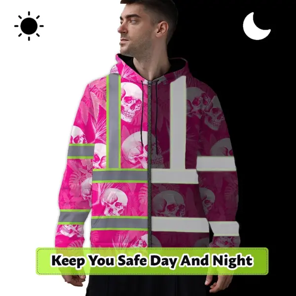 hi-vis-zip-hoodie-shirt-reflective-tapes-pink-neon-white-skull-e48e6.webp