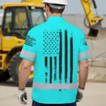 hi-vis-hawaiian-american-flag-shirt-blue-neon-custom-name-reflective-f1453.webp