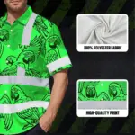 hi-vis-hawaiian-shirt-reflective-tapes-green-black-parrot-custom-e919e.webp