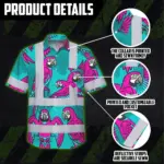 hi-vis-hawaiian-shirt-reflective-tapes-pink-neon-blue-parrot-custom-034b7.webp