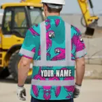 hi-vis-hawaiian-shirt-reflective-tapes-pink-neon-blue-parrot-custom-92e21.webp