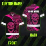 hi-vis-hawaiian-shirt-reflective-tapes-pink-neon-skull-custom-name-e300a.webp