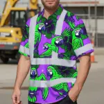 hi-vis-hawaiian-shirt-reflective-tapes-violet-green-parrot-custom-a830d.webp