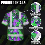 hi-vis-hawaiian-shirt-reflective-tapes-violet-green-parrot-custom-a90f5.webp