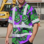 hi-vis-hawaiian-shirt-reflective-tapes-violet-green-tiki-custom-name-66074.webp