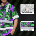 hi-vis-hawaiian-shirt-reflective-tapes-violet-green-tiki-custom-name-f0fef.webp