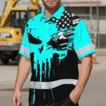 hi-vis-hawaiian-skull-shirt-blue-neon-custom-name-high-visibility-25368.webp